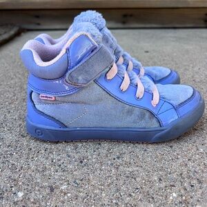 Pedi Ped Flex Logan High Top in Periwinkle, kids size 33, 1.5-2 little kid